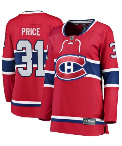 Women's Carey Price Red Montreal Canadiens Home Breakaway Player Jersey Red $77.55 Jersey