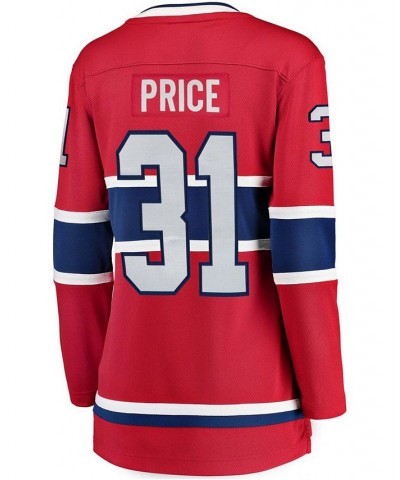 Women's Carey Price Red Montreal Canadiens Home Breakaway Player Jersey Red $77.55 Jersey