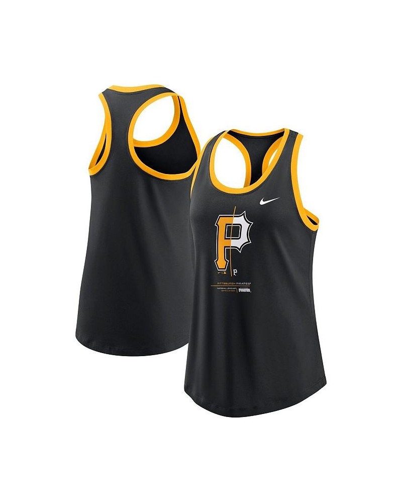 Women's Black Pittsburgh Pirates Tech Tank Top Black $23.39 Tops