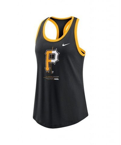 Women's Black Pittsburgh Pirates Tech Tank Top Black $23.39 Tops