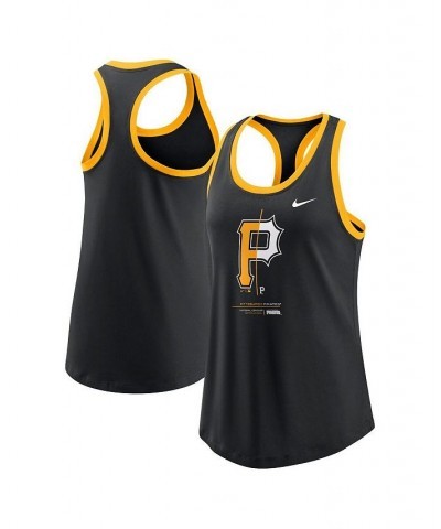 Women's Black Pittsburgh Pirates Tech Tank Top Black $23.39 Tops