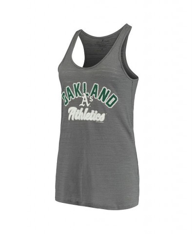 Women's Charcoal Oakland Athletics Multi-Count Tank Top Charcoal $28.59 Tops