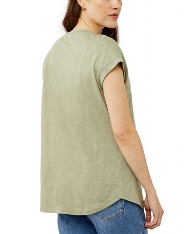 Lift-Up Nursing T-Shirt Leaf $27.54 Tops