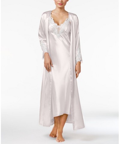 Stella Satin Venise Trim Robe Ivory $15.62 Sleepwear