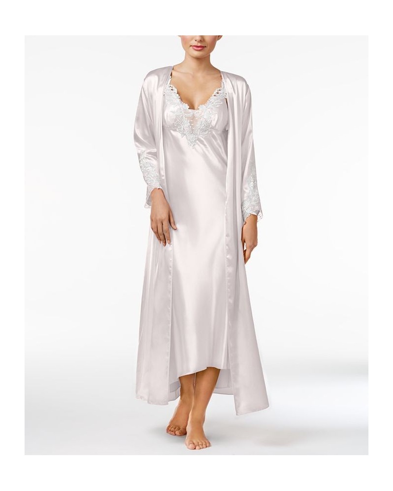 Stella Satin Venise Trim Robe Ivory $15.62 Sleepwear