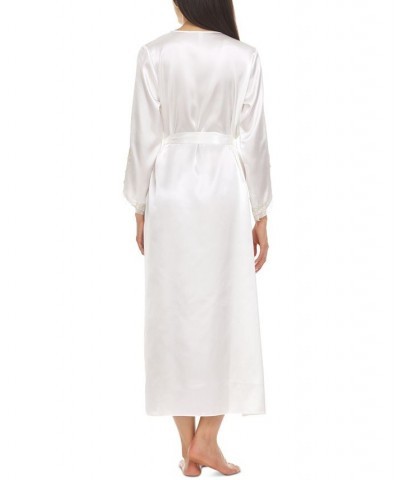 Stella Satin Venise Trim Robe Ivory $15.62 Sleepwear