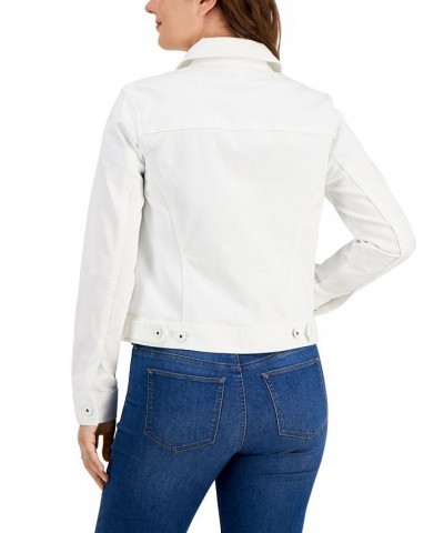 Women's Classic Denim Jacket Bright White $16.68 Jackets