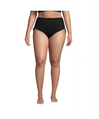 Women's Plus Size Adjustable High Waisted Bikini Swim Bottoms Wood lily $36.69 Swimsuits