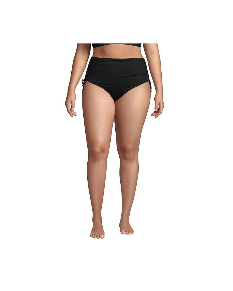 Women's Plus Size Adjustable High Waisted Bikini Swim Bottoms Wood lily $36.69 Swimsuits