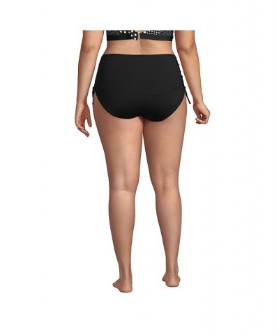 Women's Plus Size Adjustable High Waisted Bikini Swim Bottoms Wood lily $36.69 Swimsuits