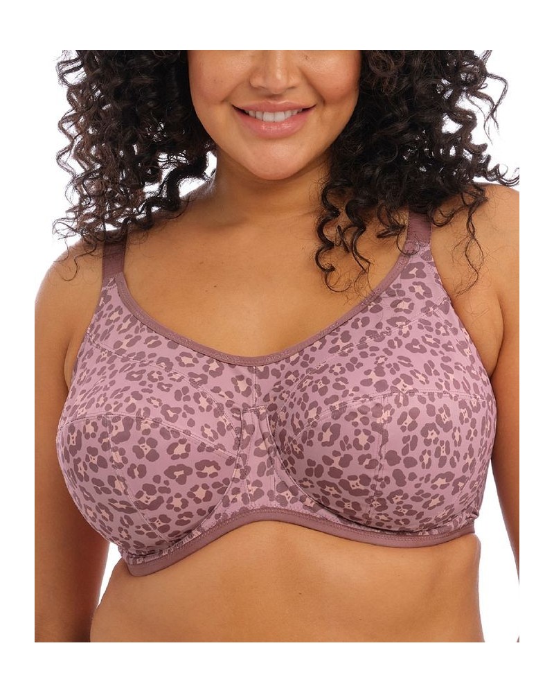 Women's Full Figure Energise Underwire Sports Bra Dusky Leopard $41.87 Bras