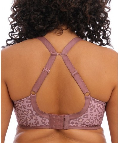 Women's Full Figure Energise Underwire Sports Bra Dusky Leopard $41.87 Bras