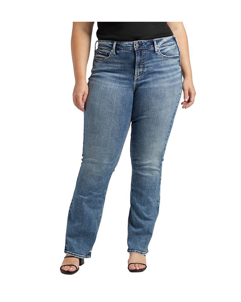 Plus Size Suki Mid Rise Slim Bootcut Jeans Indigo $29.58 Jeans