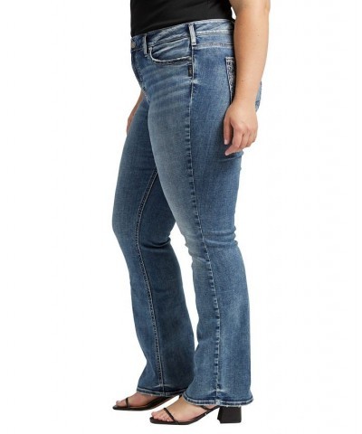 Plus Size Suki Mid Rise Slim Bootcut Jeans Indigo $29.58 Jeans