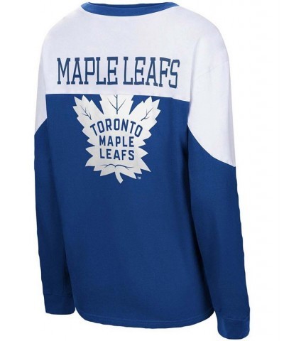 Women's Blue Toronto Maple Leafs Pop Fly Long Sleeve T-shirt Blue $34.79 Tops