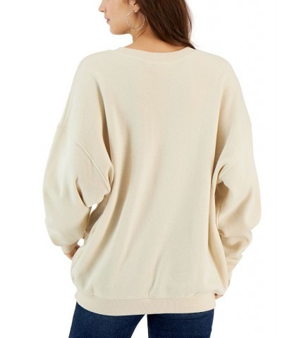 Juniors' Doing My Best Graphic Sweatshirt Beige $17.69 Tops