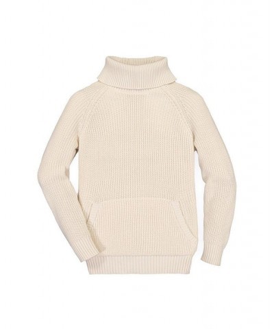 Womens' Ribbed Turtleneck Sweater White $22.48 Sweaters