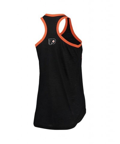 Women's Black Philadelphia Flyers Showdown Slub Racerback Tank Top Black $21.59 Tops