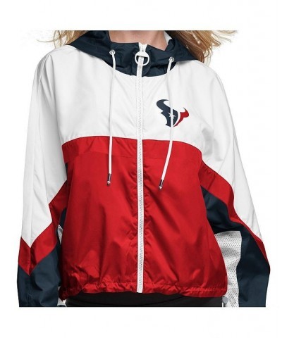 Women's White and Red Houston Texans Color Blocked Full-Zip Windbreaker Jacket White, Red $38.95 Jackets