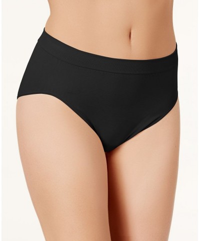 Comfort Revolution Microfiber Hi Cut Brief Underwear 303J Black $8.42 Panty