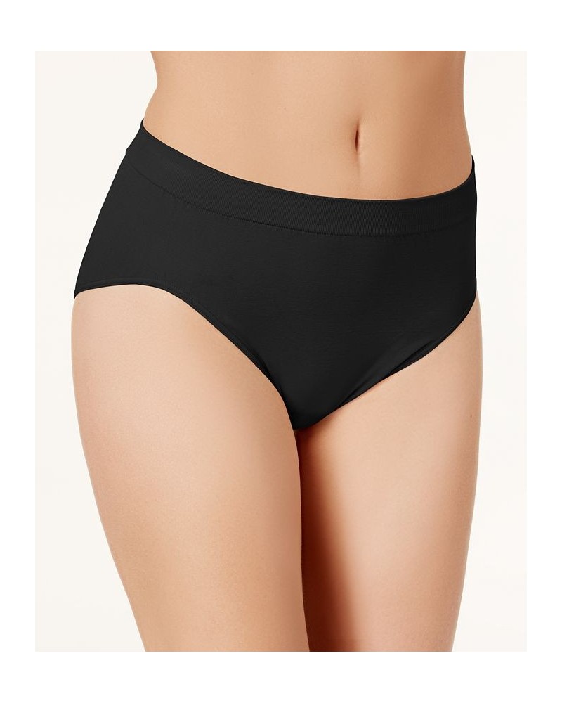 Comfort Revolution Microfiber Hi Cut Brief Underwear 303J Black $8.42 Panty