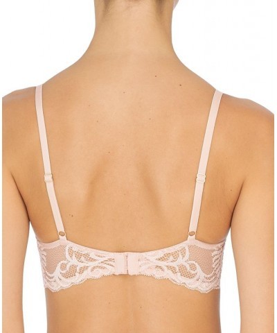 Feathers Contour Plunge Lace-Trim Bra 730023 Cameo Rose (Nude 4) $29.79 Bras