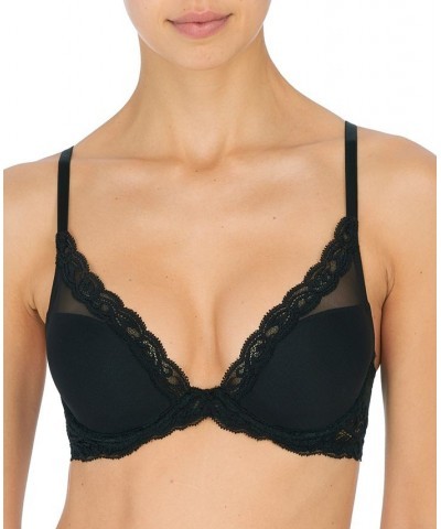 Feathers Contour Plunge Lace-Trim Bra 730023 Cameo Rose (Nude 4) $29.79 Bras