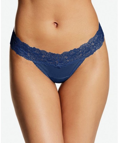 Sexy Must Have Sheer Lace Thong Underwear DMESLT Navy Eclipse $8.91 Panty