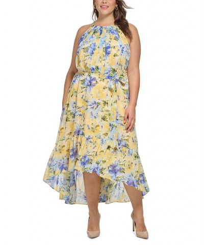 Plus Size Cutout-Back Halter High-Low Dress Ymu $67.64 Dresses