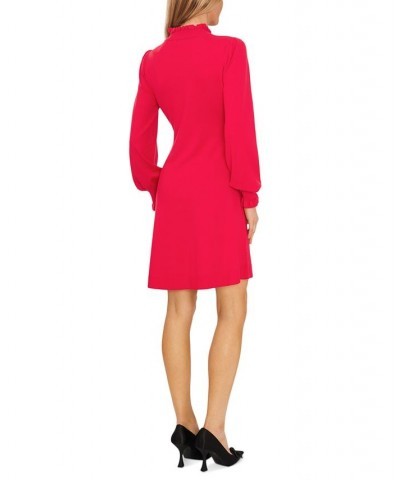 Women's Mock Neck Sweater Dress Rich Magenta $39.89 Dresses