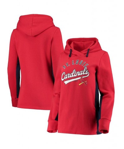 Women's Branded Red and Navy St. Louis Cardinals Game Ready Pullover Hoodie Red, Navy $40.79 Sweatshirts