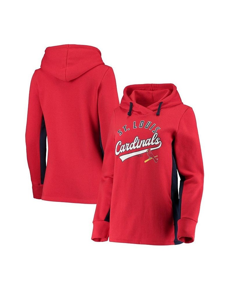 Women's Branded Red and Navy St. Louis Cardinals Game Ready Pullover Hoodie Red, Navy $40.79 Sweatshirts