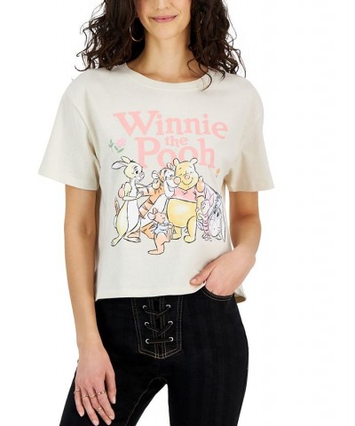 Juniors' Winnie the Pooh & Friends Crewneck Graphic T-Shirt Birch $11.20 Tops