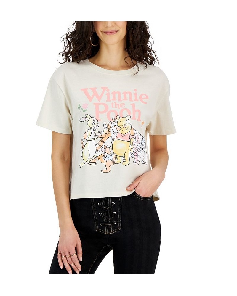 Juniors' Winnie the Pooh & Friends Crewneck Graphic T-Shirt Birch $11.20 Tops