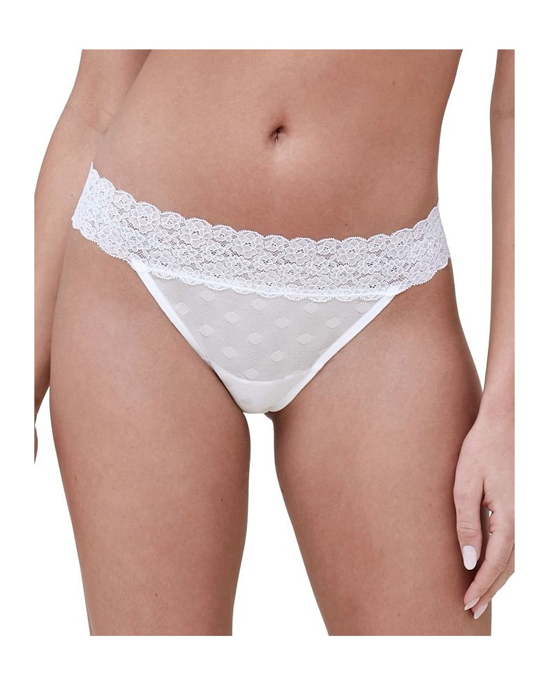 Women's Dare Lingerie Thong Underwear White $10.78 Panty