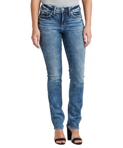 Women's Suki Straight-Leg Denim Jeans Indigo $42.30 Jeans