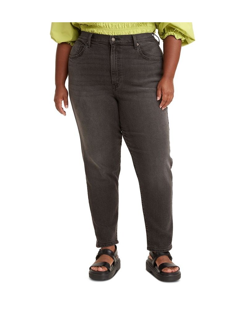 Trendy Plus Size Women's High-Waisted Mom Jeans Say No Go $22.12 Jeans