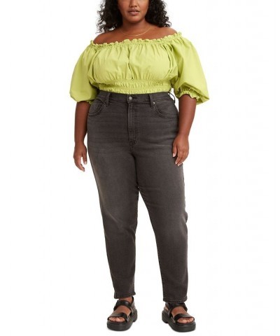 Trendy Plus Size Women's High-Waisted Mom Jeans Say No Go $22.12 Jeans