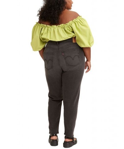 Trendy Plus Size Women's High-Waisted Mom Jeans Say No Go $22.12 Jeans