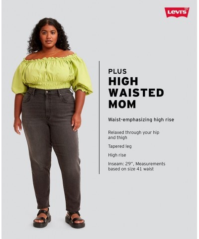 Trendy Plus Size Women's High-Waisted Mom Jeans Say No Go $22.12 Jeans