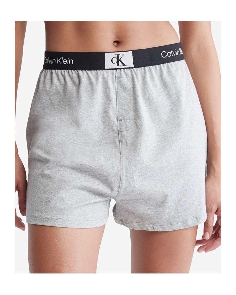 Women's 1996 Lounge Sleep Shorts QS6947 Gray $22.63 Sleepwear