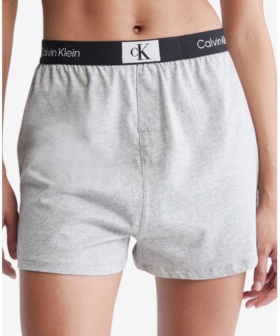 Women's 1996 Lounge Sleep Shorts QS6947 Gray $22.63 Sleepwear