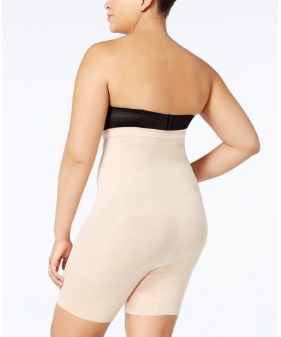 OnCore Plus Size High-Waisted Mid-Thigh Short Tan/Beige $45.76 Shapewear