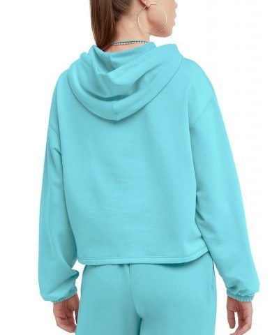 Women's Soft Touch Sweats Hooded Sweatshirt Blue $30.80 Tops