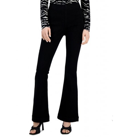 Women's High Rise Pull-On Flare Jeans Deep Black $26.54 Jeans