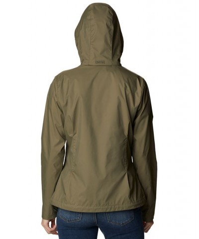 Women's Switchback Waterproof Packable Rain Jacket XS-3X Stone Green $31.79 Jackets