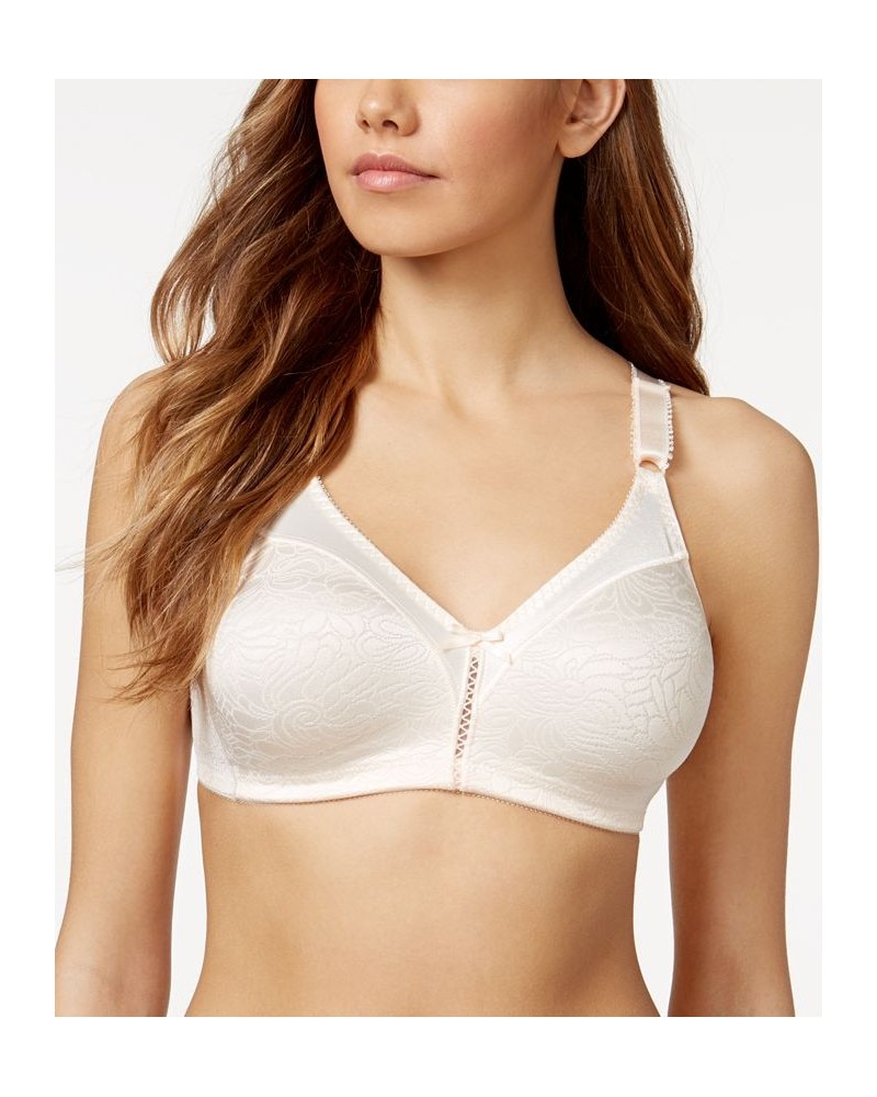 Double Support Spa Closure Wireless Bra 3372 Porcelain Jacquard $13.23 Bras