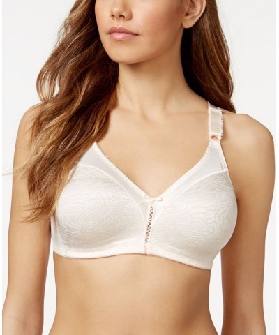 Double Support Spa Closure Wireless Bra 3372 Porcelain Jacquard $13.23 Bras