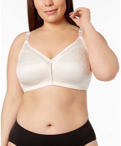 Double Support Spa Closure Wireless Bra 3372 Porcelain Jacquard $13.23 Bras