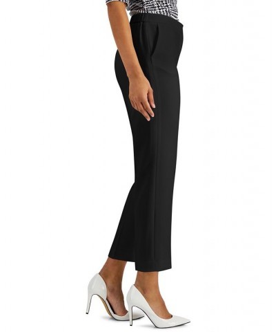 Petite Mid-Rise Straight-Leg Pants Blue $43.61 Pants